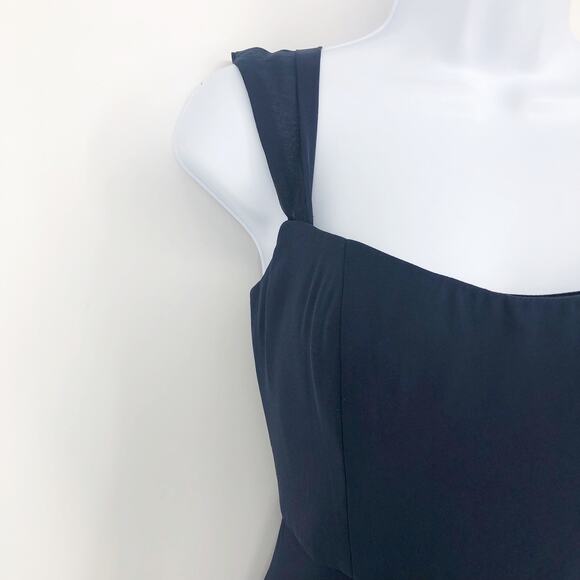 AFTER SIX 1560 Off-the-Shoulder Long Dress 2R Midnight Blue Gown Formal NWOT - Picture 7 of 13